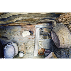 Cellar and bread oven in a...